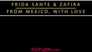 Frida Sante és Zafira a lezbi barinők nyaldossák egymást - sexbrother.hu