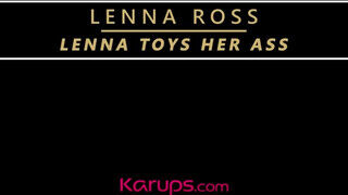 Lenna Ross izgatja a valagát egy műfallosszal - sexbrother.hu