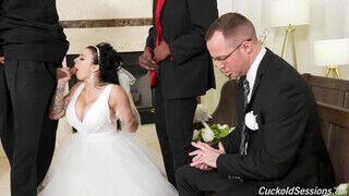 Payton Preslee a orbitális kannás cafka menyasszony a férje előtt kufircol